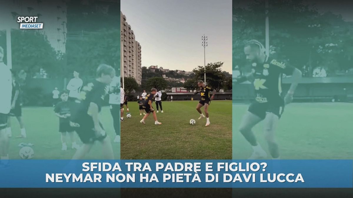 Neymar senza pietà con il figlio