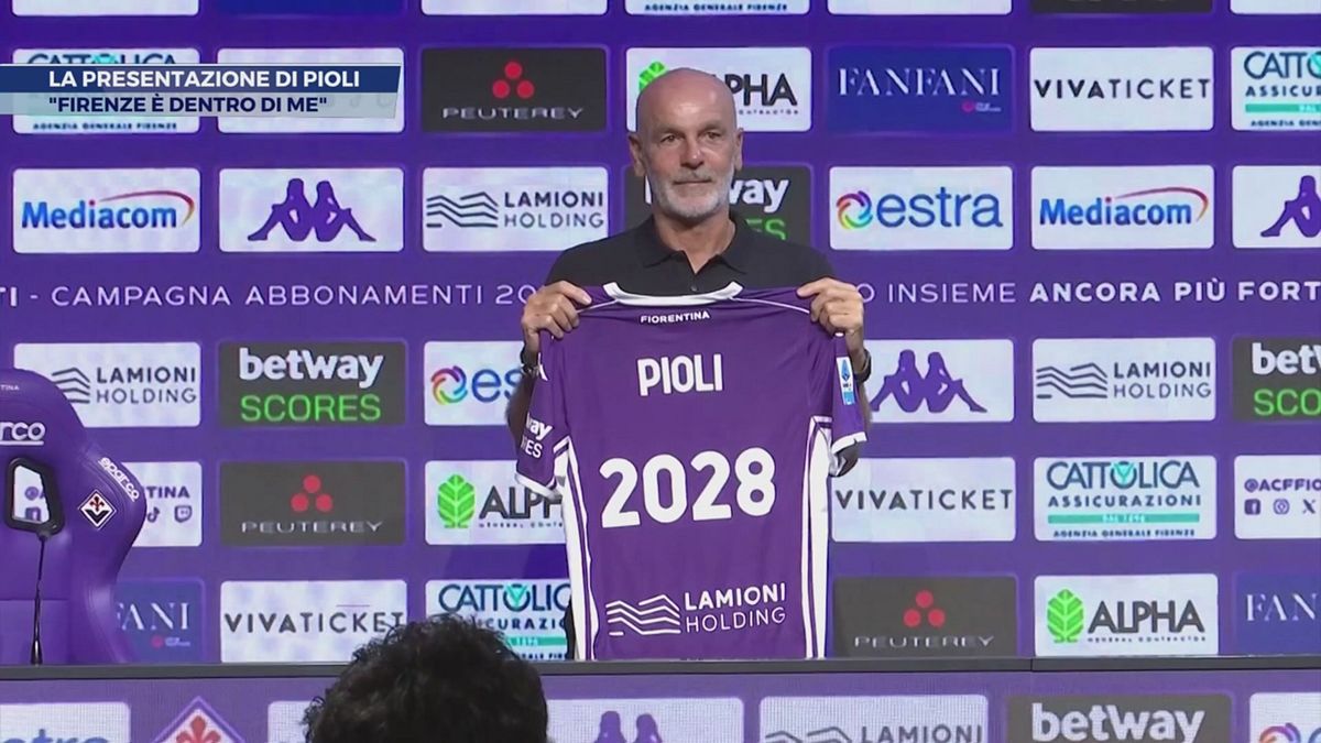 La presentazione di Pioli