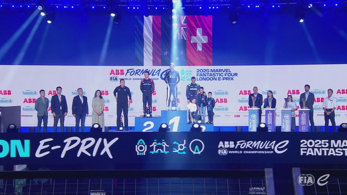 Il podio del Round 16 a Londra