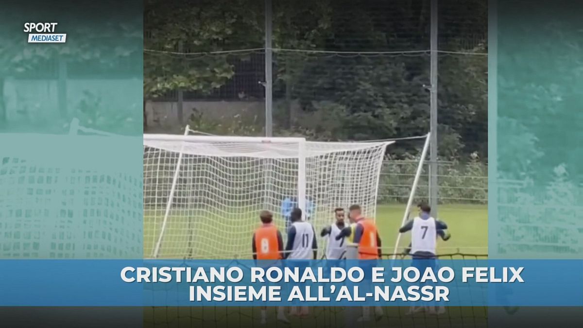 CR7 e Joao Felix: i primi allenamenti insieme con l'Al-Nassr