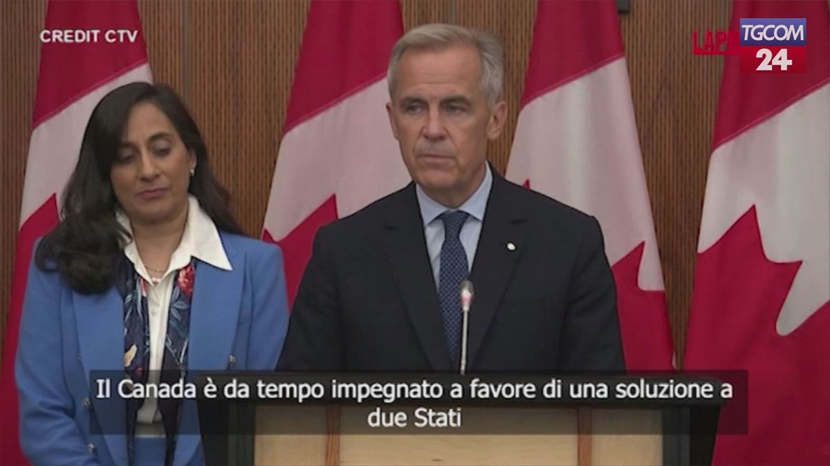 Il Canada riconoscerà lo Stato di Palestina, l'annuncio del premier Carney