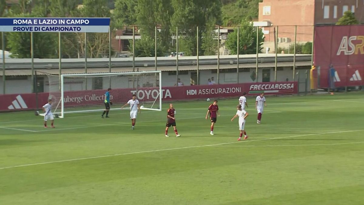 Roma e Lazio in campo