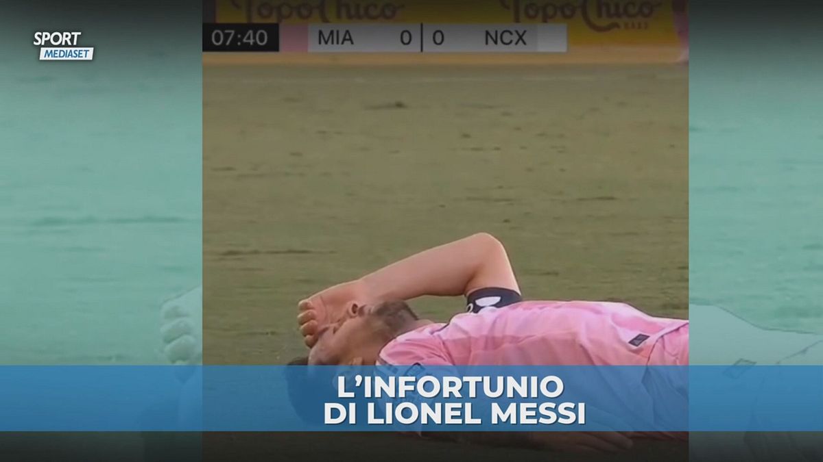 Messi KO: si fa male e si dispera in campo