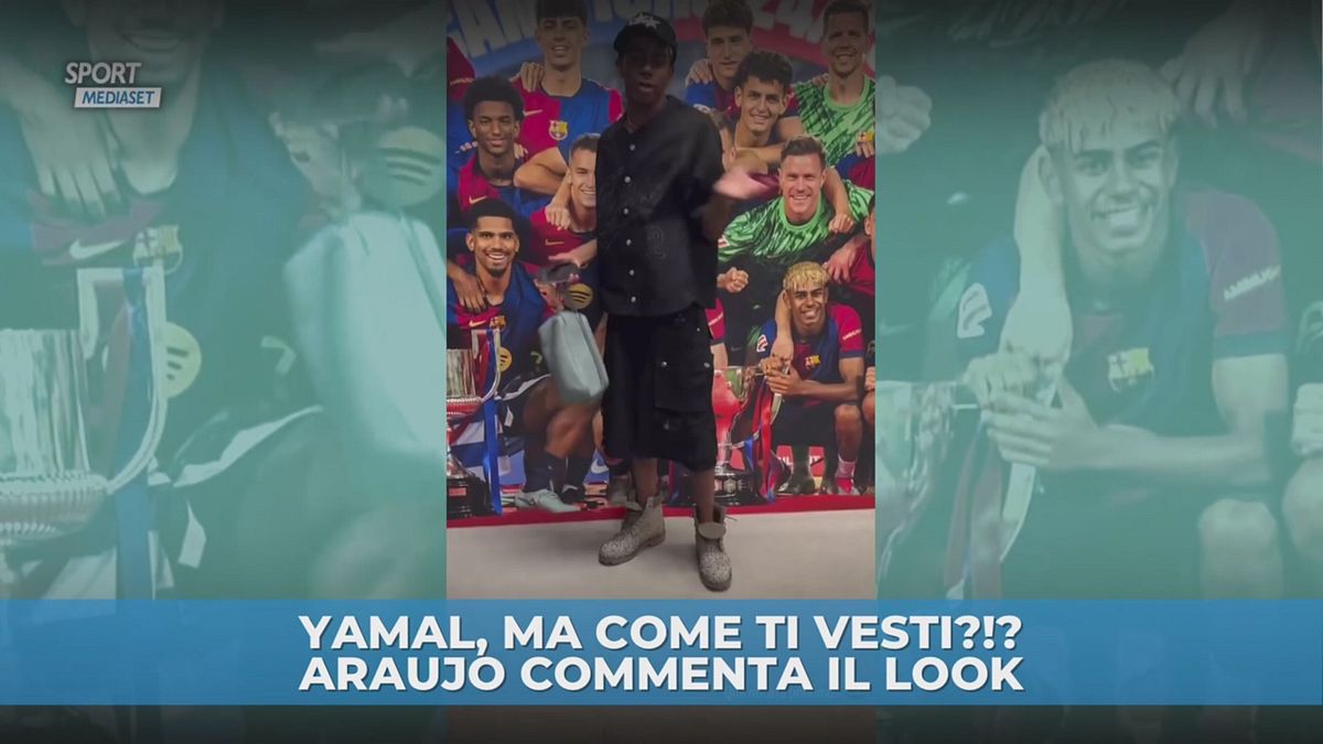 Araujo commenta il look di Lamine Yamal