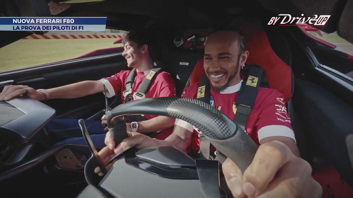 Ferrari F80, a bordo con Hamilton e Leclerc