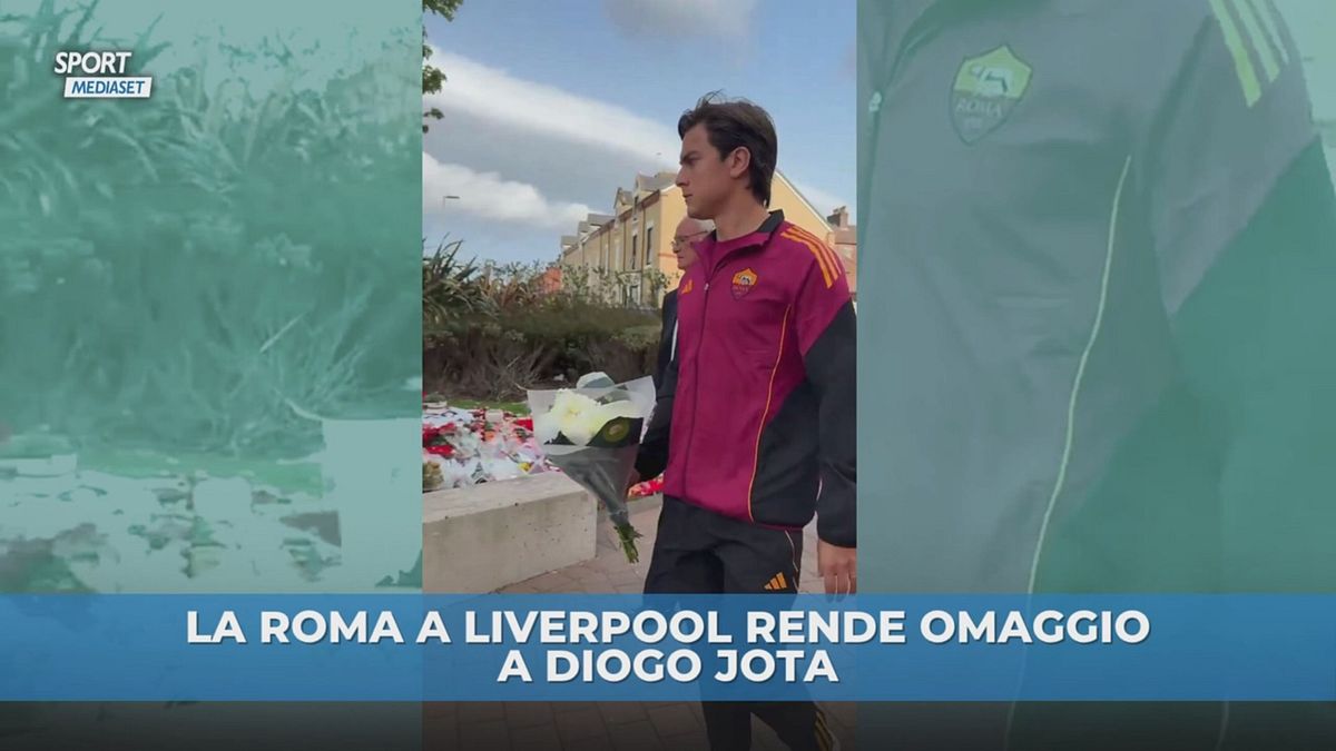 La Roma rende omaggio a Diogo Jota
