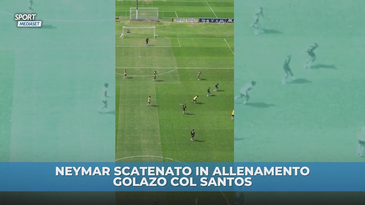 Golazo di Neymar in allenamento