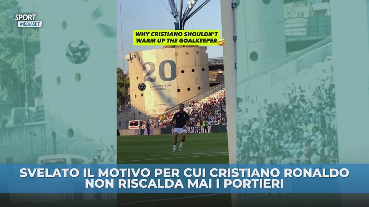 Cristiano Ronaldo non riscalda mai i portieri