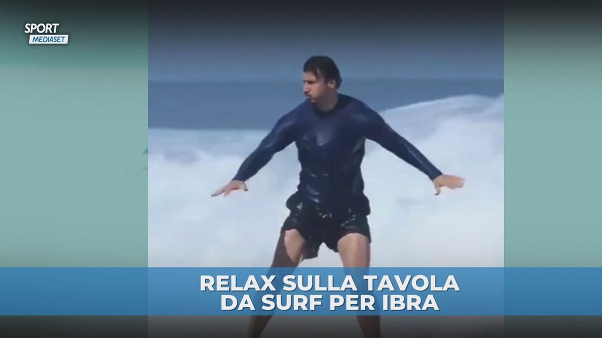Ibrahimovic passione surf: cavalca le onde