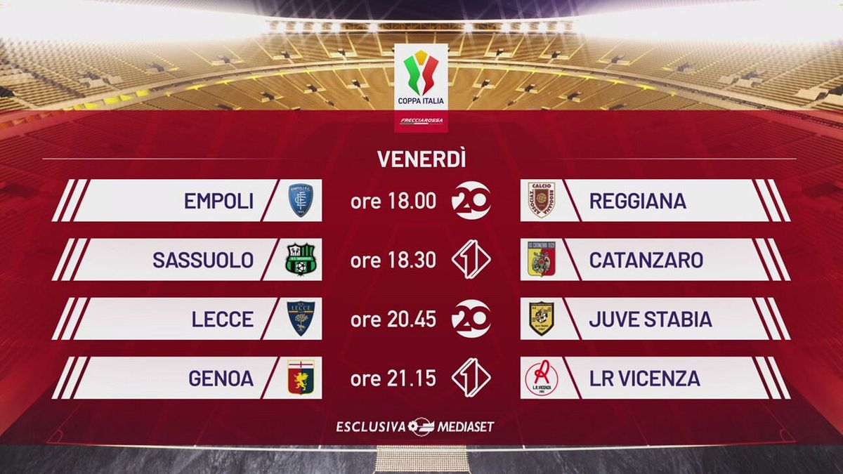 Il calendario di venerdì 15 agosto
