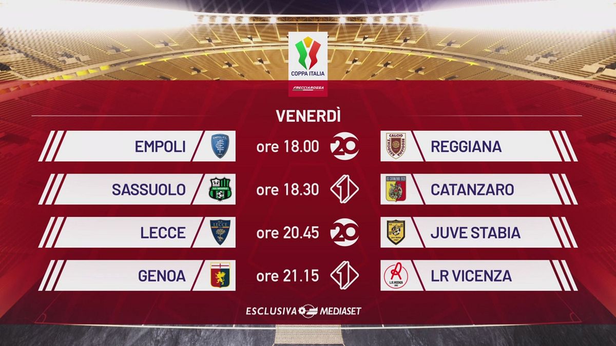 Il calendario di venerdì 15 agosto