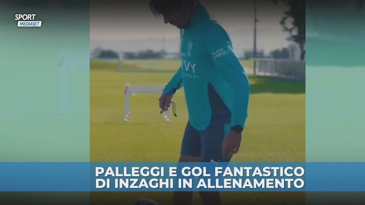 Al Hilal, Inzaghi show in allenamento: "One, two, three..."