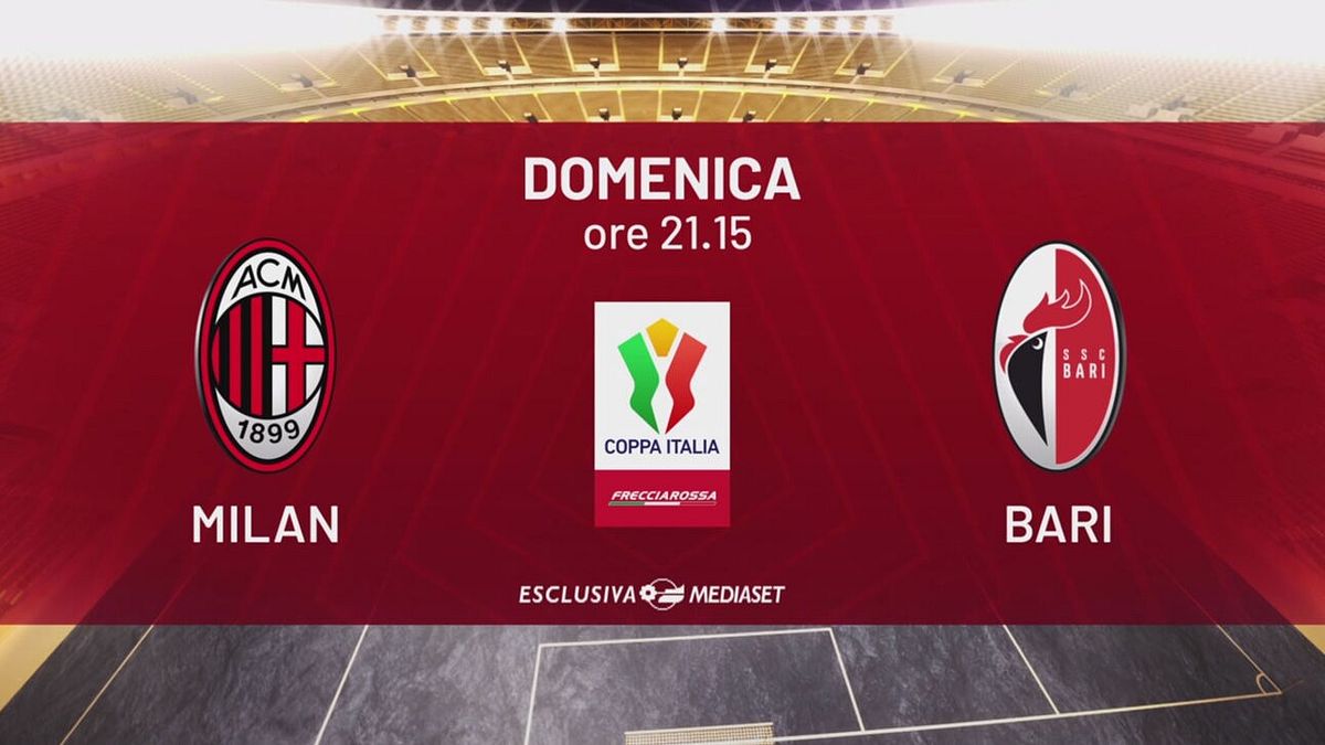 Milan-Bari: domenica 17 agosto alle 21.15