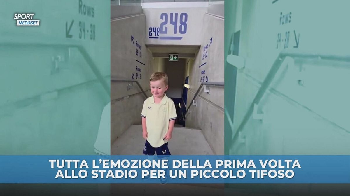 La prima volta allo stadio non si scorda mai
