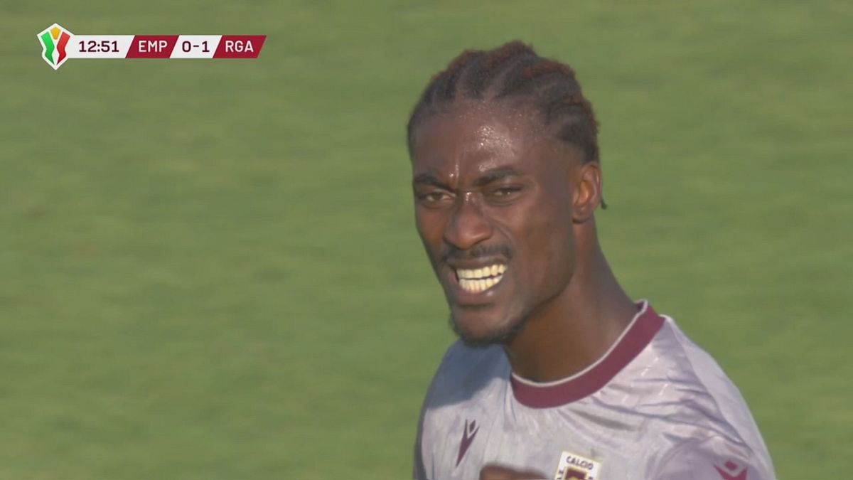 13' | Gol di Gondo (Empoli-Reggiana 0-1)