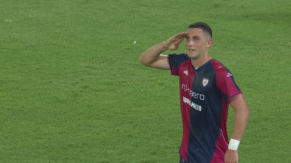 45' | Gol di Piccoli (Cagliari-Entella 1-0)