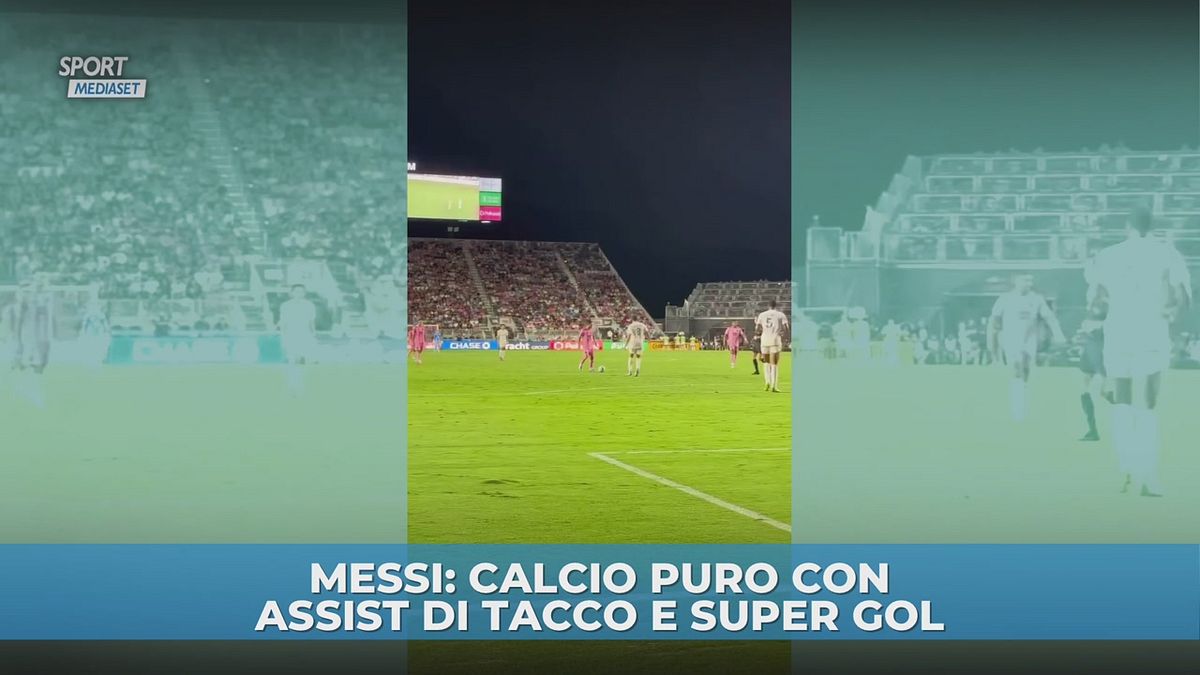 Messi calcio puro con assist di tacco e super gol