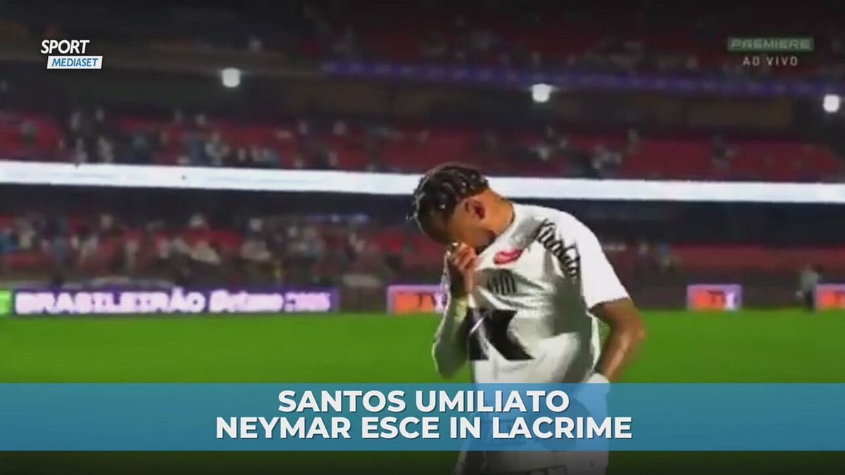 Santos umiliato: Neymar esce in lacrime