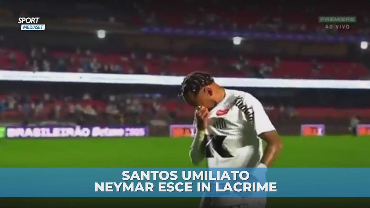 Santos umiliato: Neymar esce in lacrime
