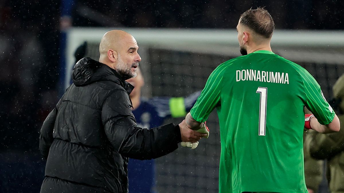 Guardiola e Donnarumma