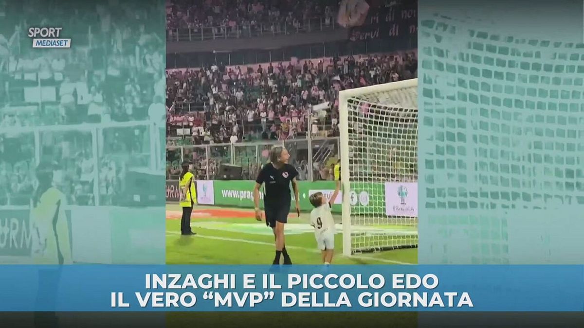 Pippo Inzaghi e il figlio Edo, il vero MVP della giornata