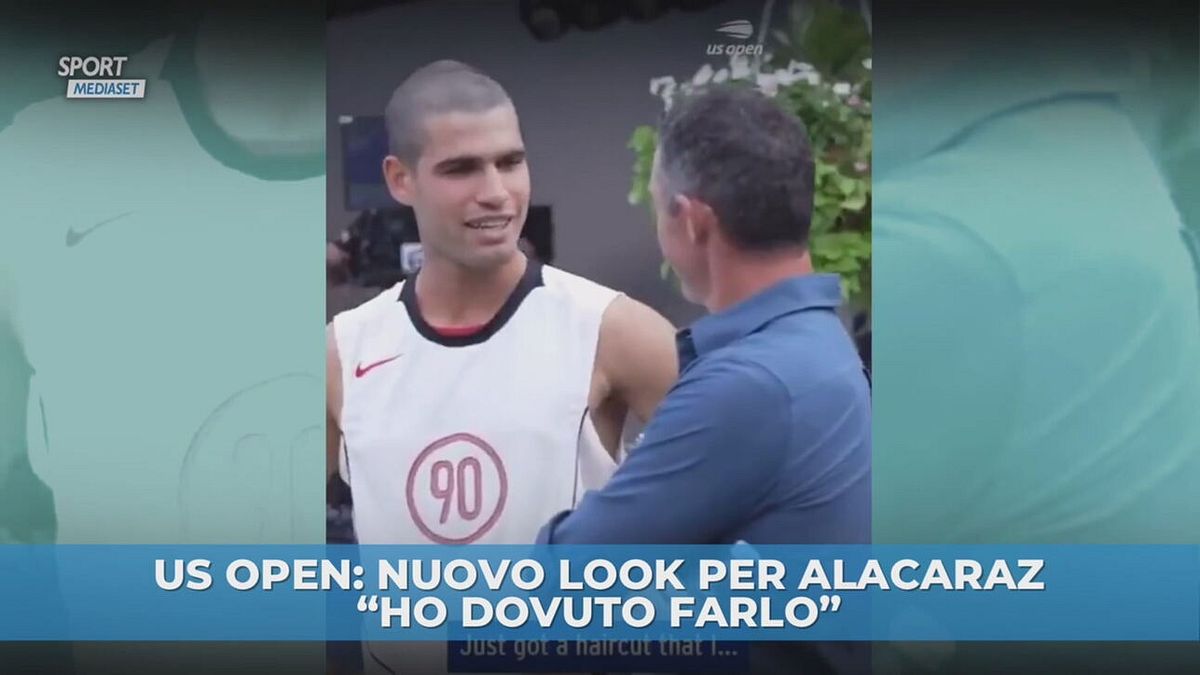 US Open: nuovo look per Alacaraz