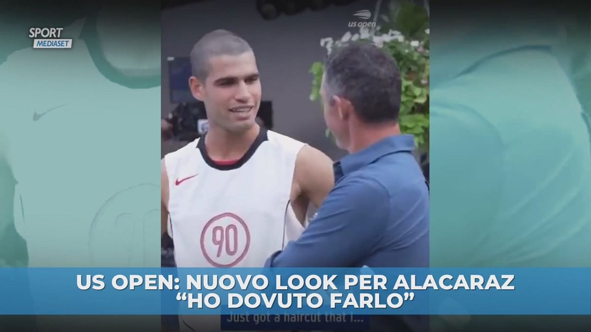 US Open: nuovo look per Alacaraz