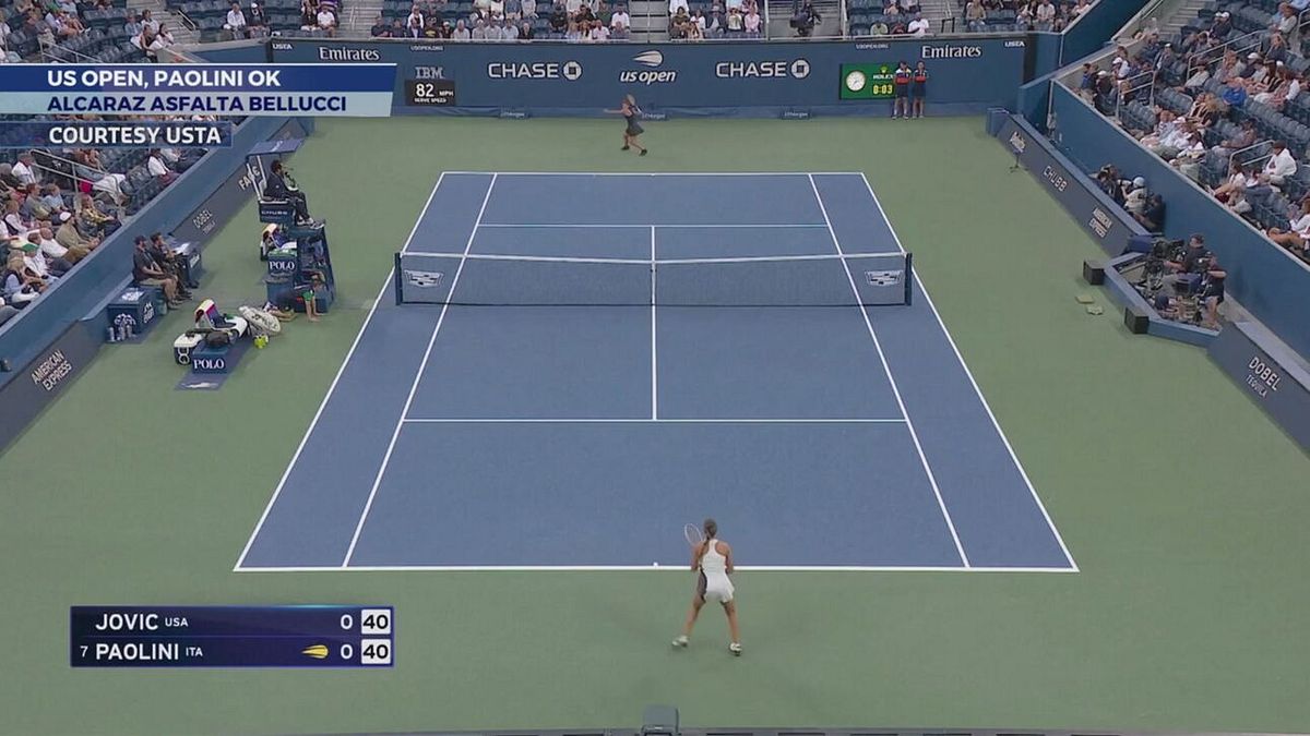 Us Open, Paolini ok