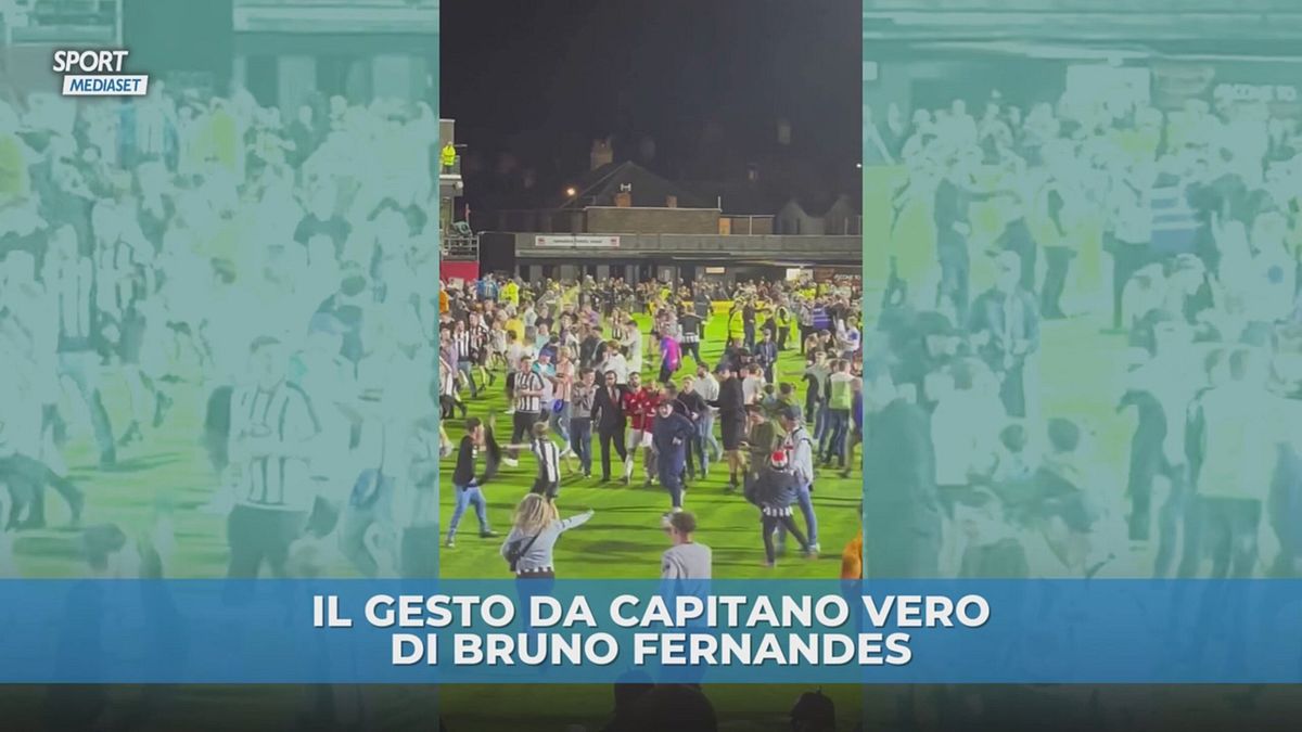 Il gesto di Bruno Fernandes è da applausi
