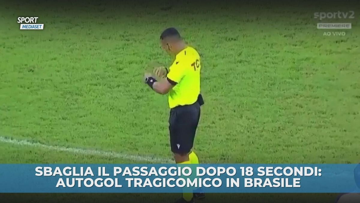 Autogol tragicomico in 18 secondi