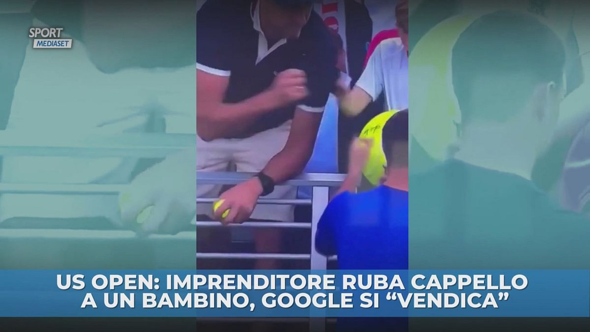Uomo ruba cappello a un bambino: bufera