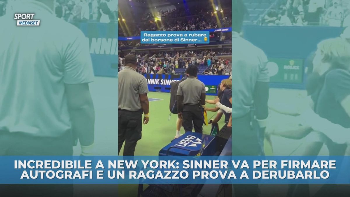 Un ragazzo prova a derubare Sinner