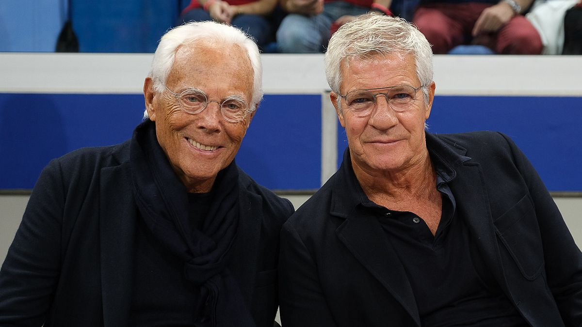 Giorgio Armani e Leo Dell'Orco