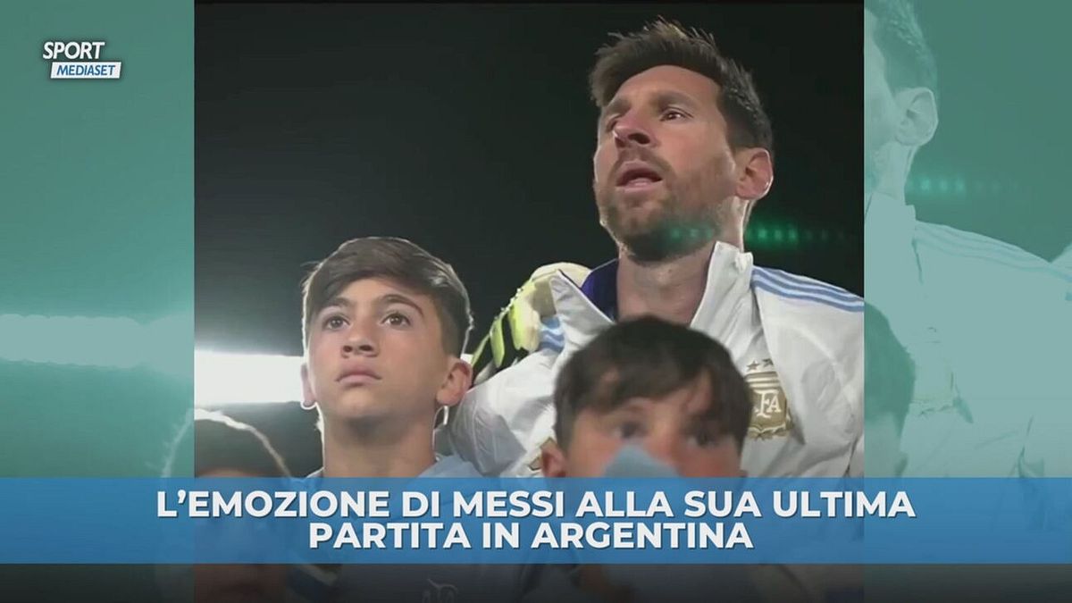 Messi: grande commozione durante la sua ultima partita in Argentina