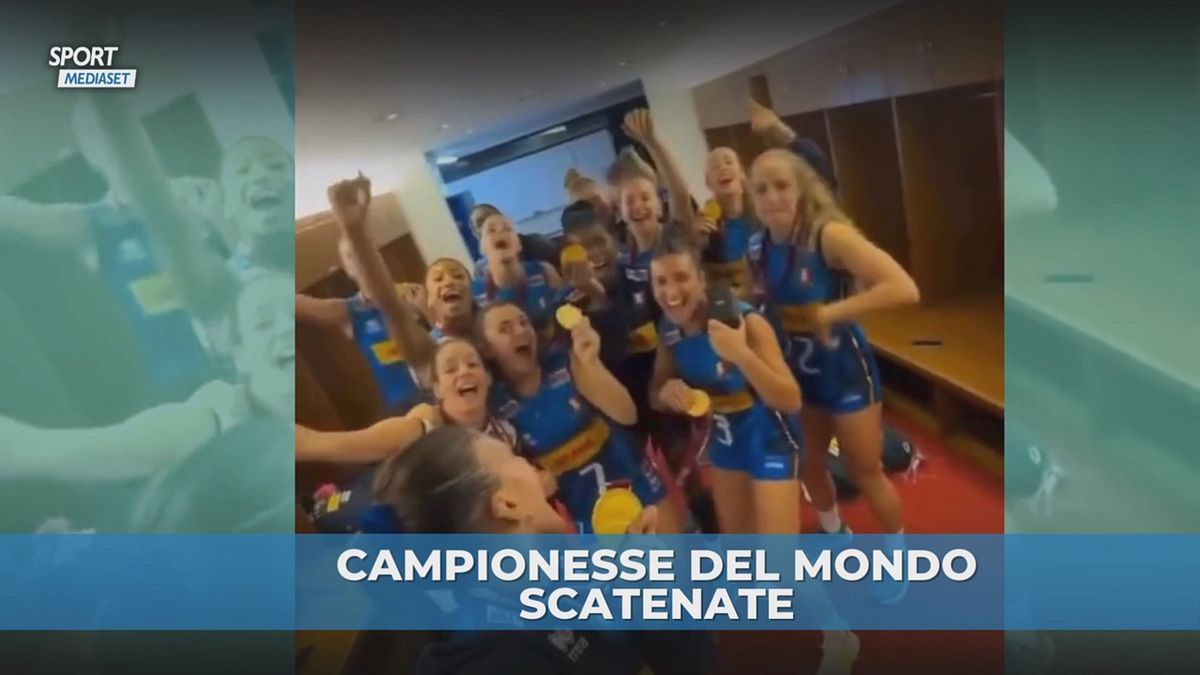 Italvolley: che festa nello spogliatoio dopo il trionfo mondiale