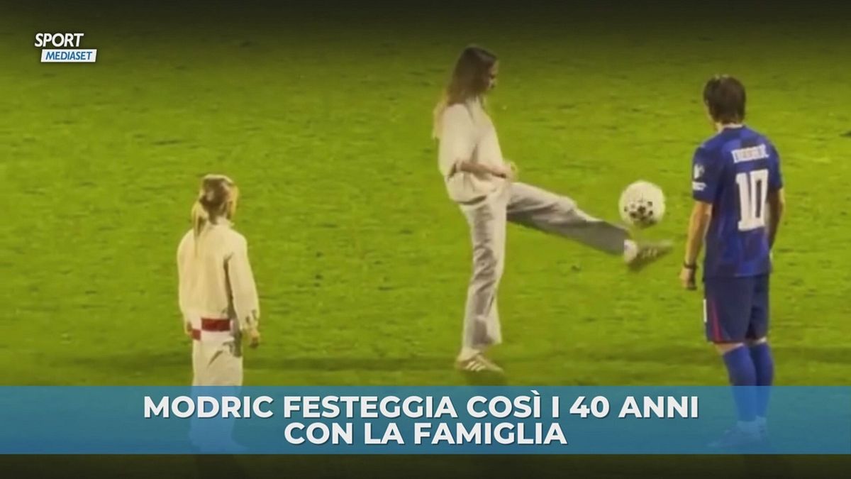 Modric festa per i 40 anni in campo