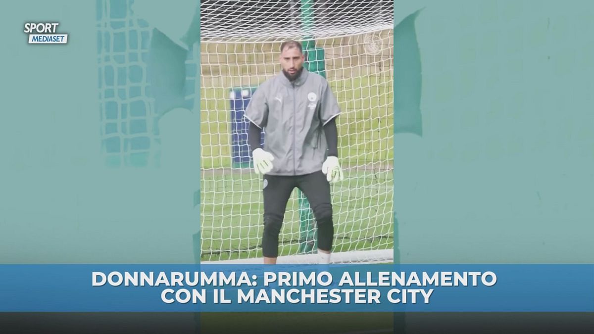 Gigio, primo allenamento con il City