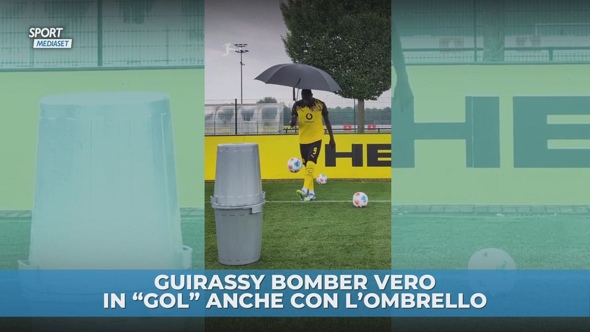 Guirassy bomber vero. In "gol" anche con l'ombrello