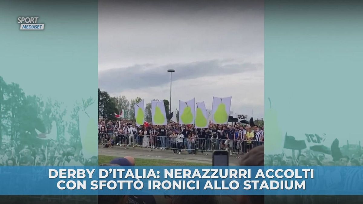 Sfottò per i tifosi nerazzurri allo Stadium