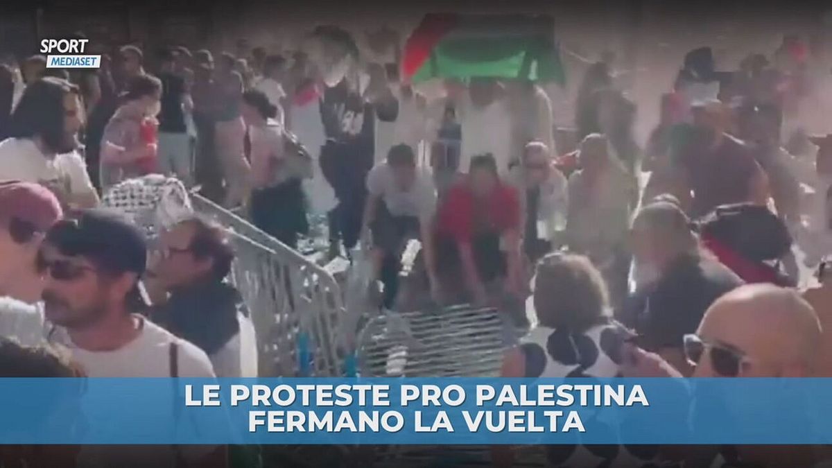 Le proteste Pro Pal fermano la Vuelta
