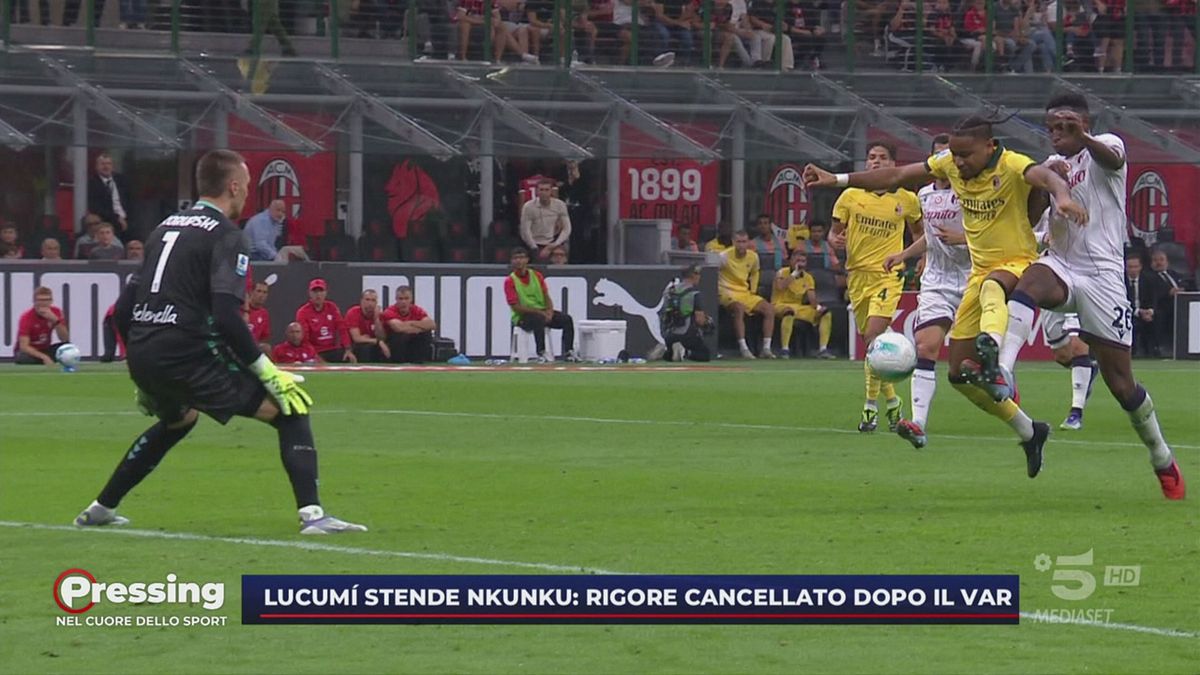 La moviola di Milan-Bologna: manca un rigore ai rossoneri