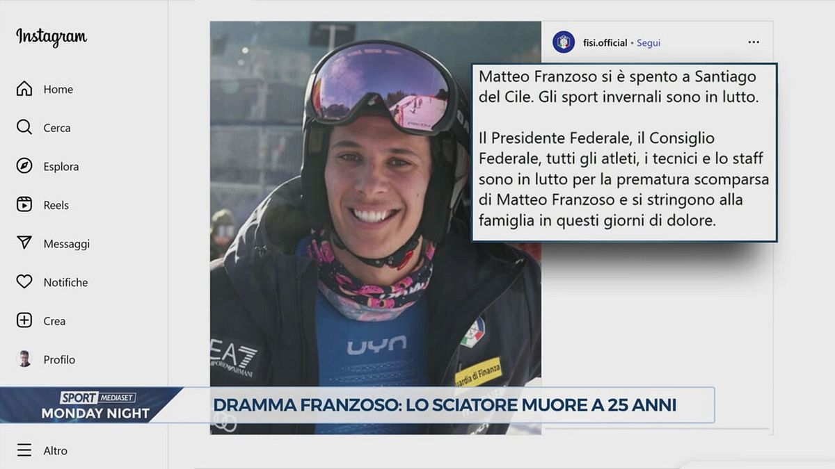 Matteo Franzoso si spegne in Cile