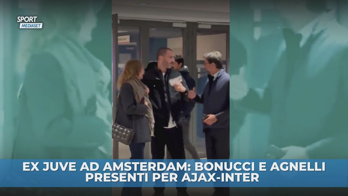 Agnelli e Bonucci insieme per Ajax-Inter