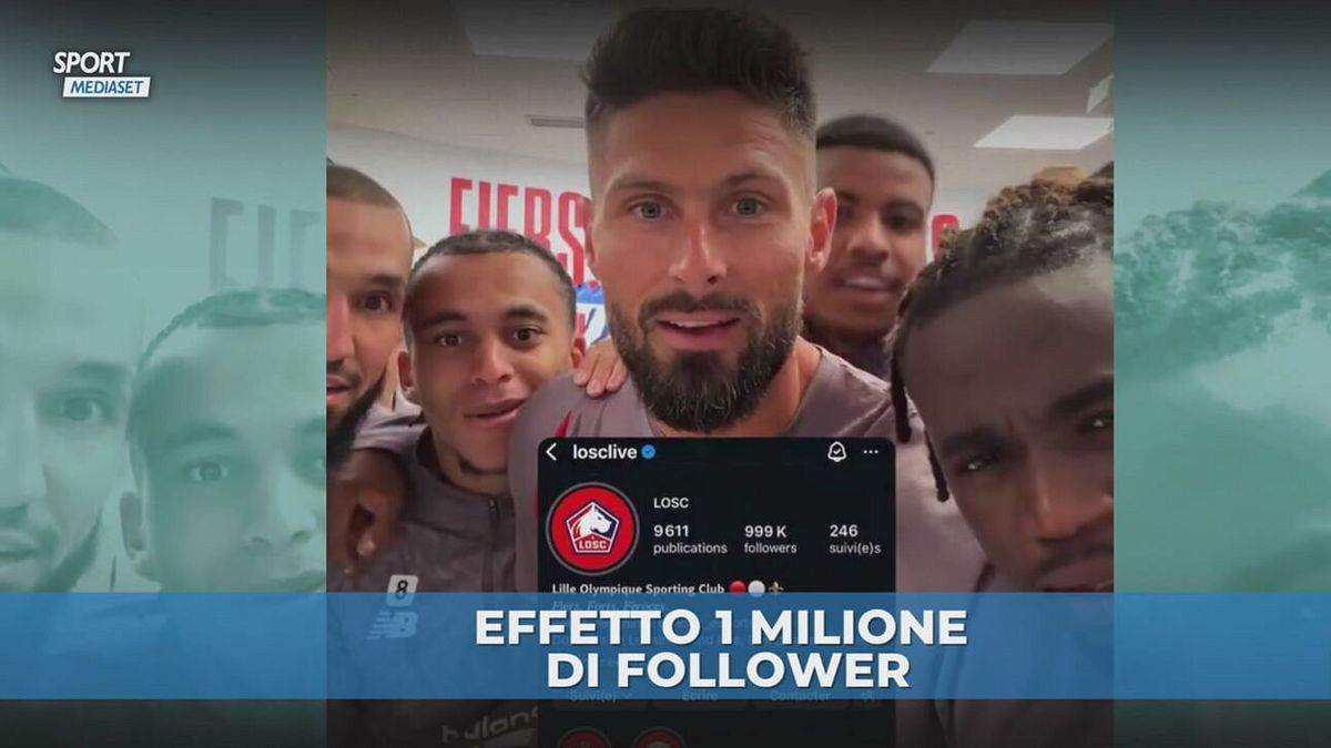 Un milione di follower per il Lille: Giroud & Co. scatenati!
