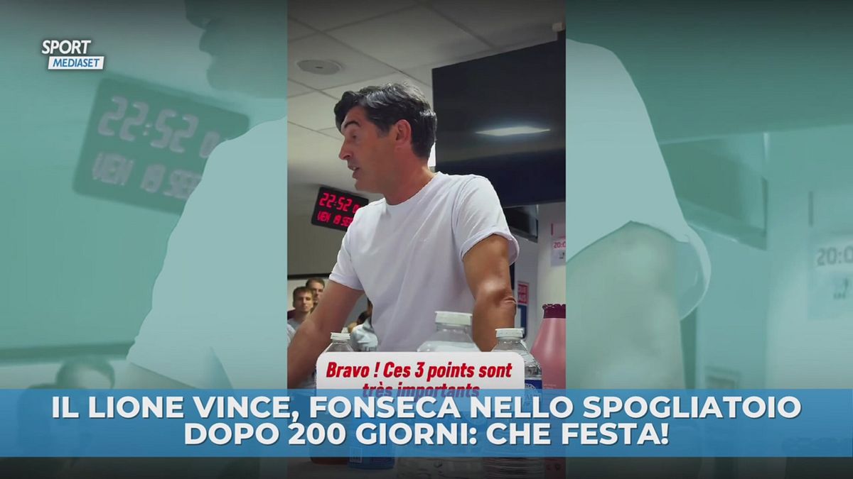 Fonseca: ritorno nello spogliatoio dopo 200 giorni