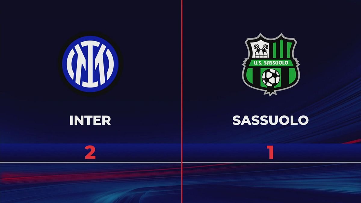 Inter-Sassuolo 2-1: gli highlights