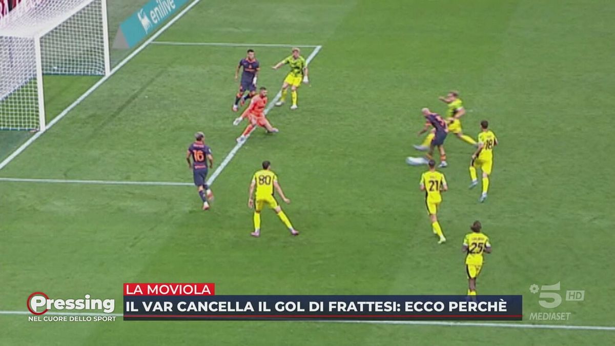 La moviola di Inter-Sassuolo: ecco perché è stato annullato il gol di Frattesi