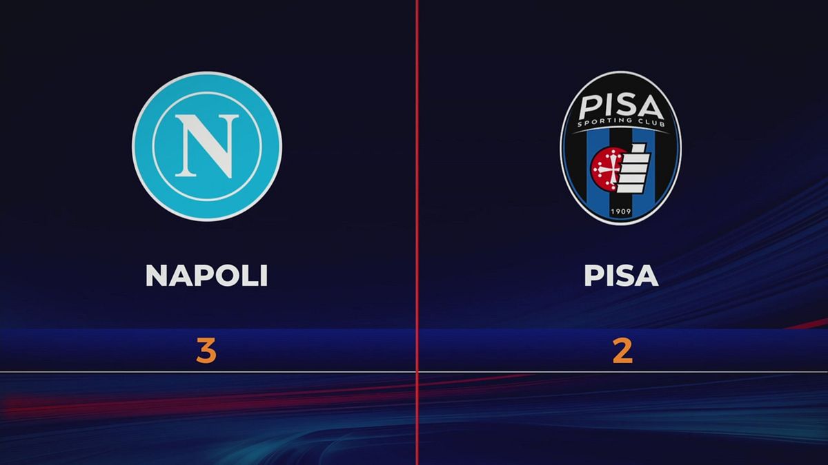 Napoli-Pisa 3-2: gli highlights