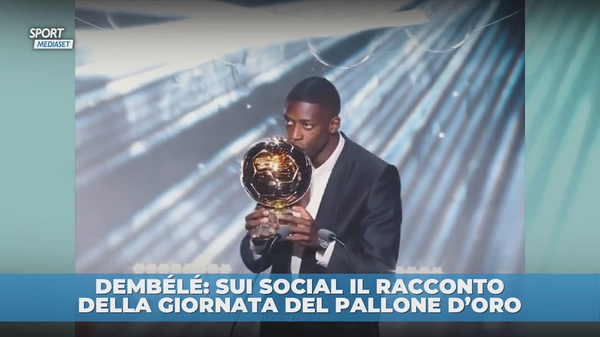 Dembélé: sui social la giornata del Pallone d'Oro