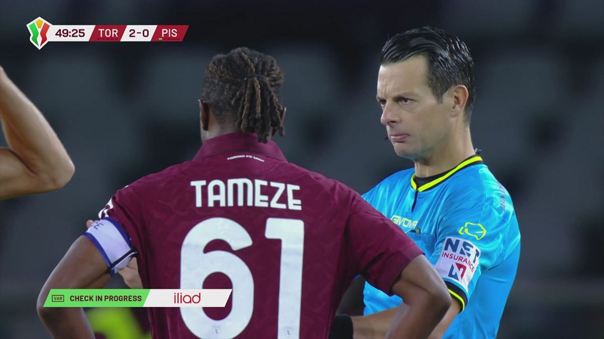 Il VAR annulla il gol di Ismajli, Torino-Pisa 1-0